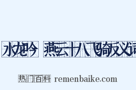 水龙吟·燕云十八飞骑反义词是什么意思的图片